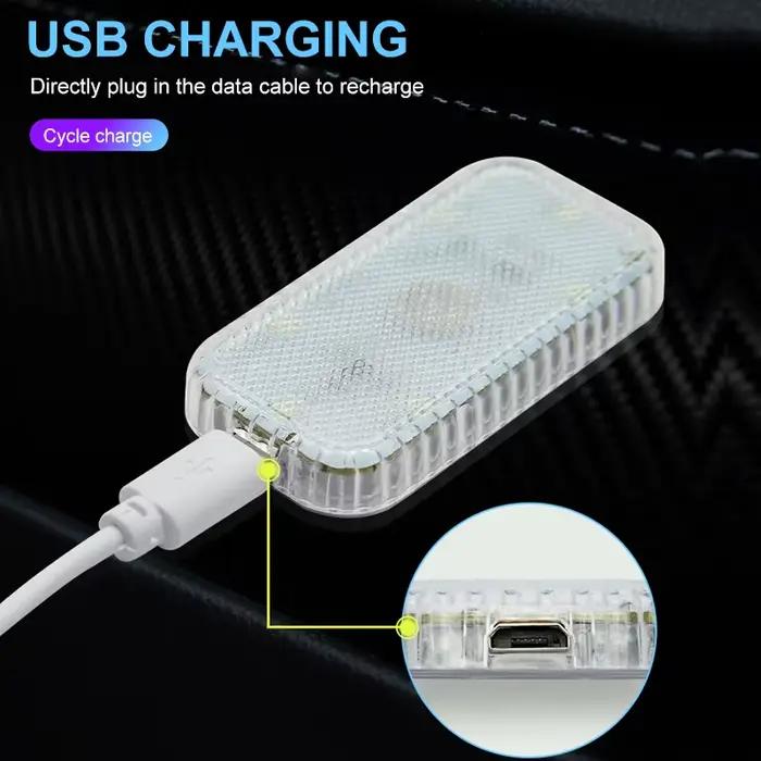 Mini lampe d'intérieur LED magnétique sans fil, tactile, pour toit automatique, plafond, lecture, coffre, boîte de rangement, chargement USB