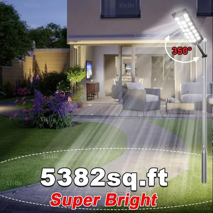 980000000LM LED la plus puissante lumière solaire Soalr lampe 20000W capteur de mouvement