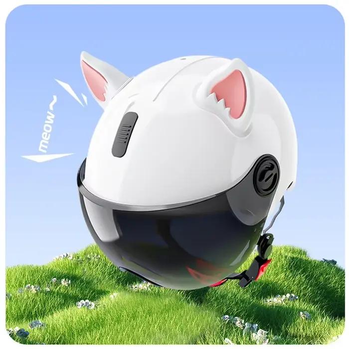 Accessoire de casque pour adultes, décoration d'oreille de casque, oreille de chat, accessoires décoratifs pour Scooter, vélo, moto