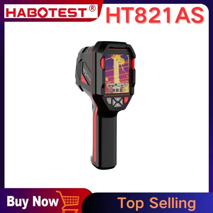 Caméra thermique rechargeable HABOTEST HT821AS -20 ℃ ~550 ℃ Caméra thermique portable étanche, anti-poussière et anti-chute