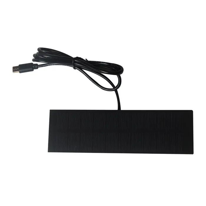 Plaque solaire étanche 1W 5V avec sortie Type-C