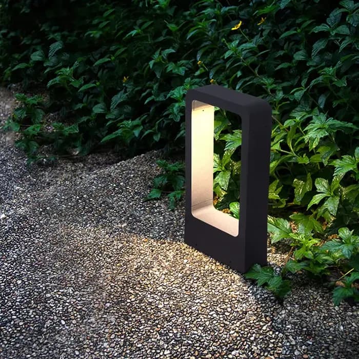 Lampe LED imperméable conforme à la norme IP65, pilier en aluminium, éclairage d'extérieur, luminaire de paysage, idéal pour une pelouse, une villa ou une cour, 7W