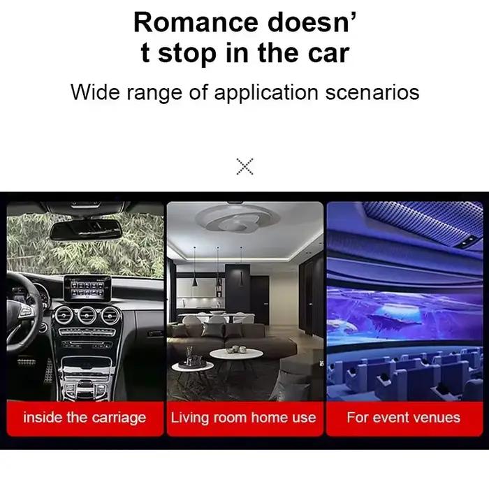 Projecteur LED romantique ciel étoilé, lampe USB pour voiture, plafond, décoration de fête, plug and play