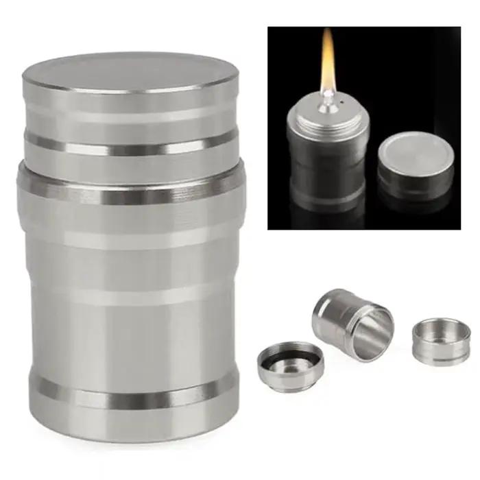 Mini Lampe à Alcool Portable en Métal, Brûleur de Chauffage Liquide pour Laboratoire, Camping, Voyage et Survie d'Urgence