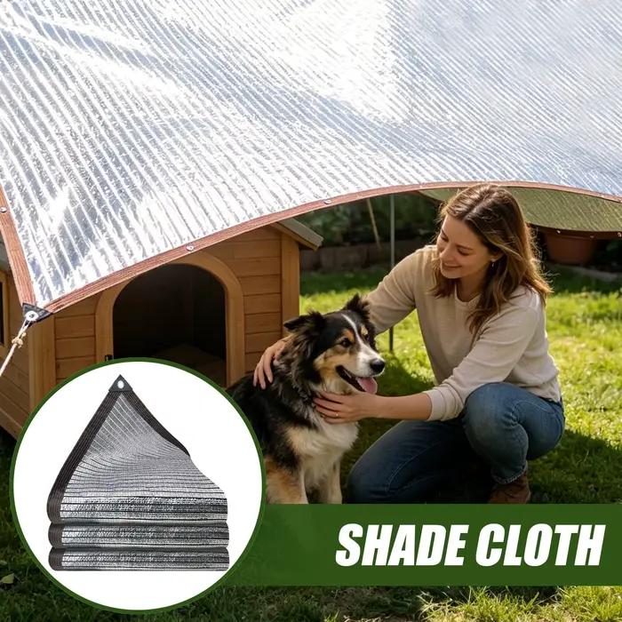 Bâche d'Ombre Aluminium Réfléchissant Argenté Protection UV Imperméable Pare-Pluie Grande Bâche Anti-UV Occasions Spéciales