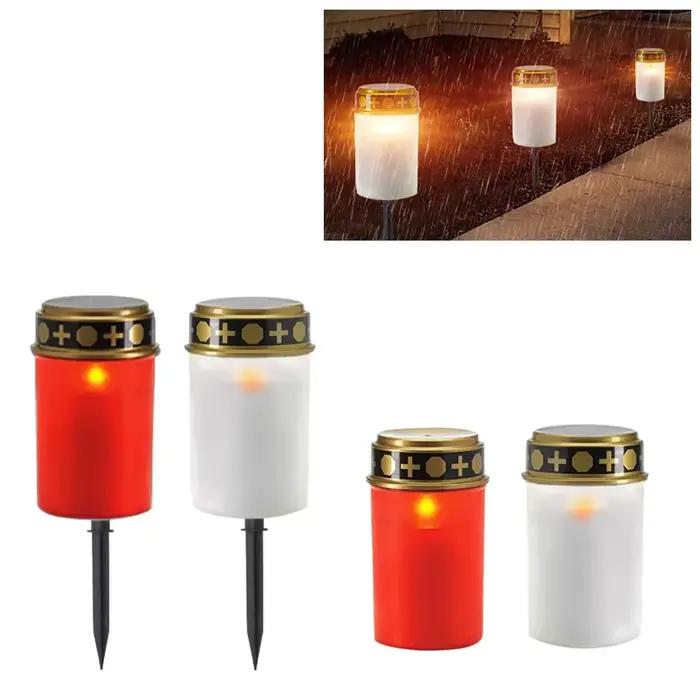 Lampe solaire électronique en plastique pour tombe