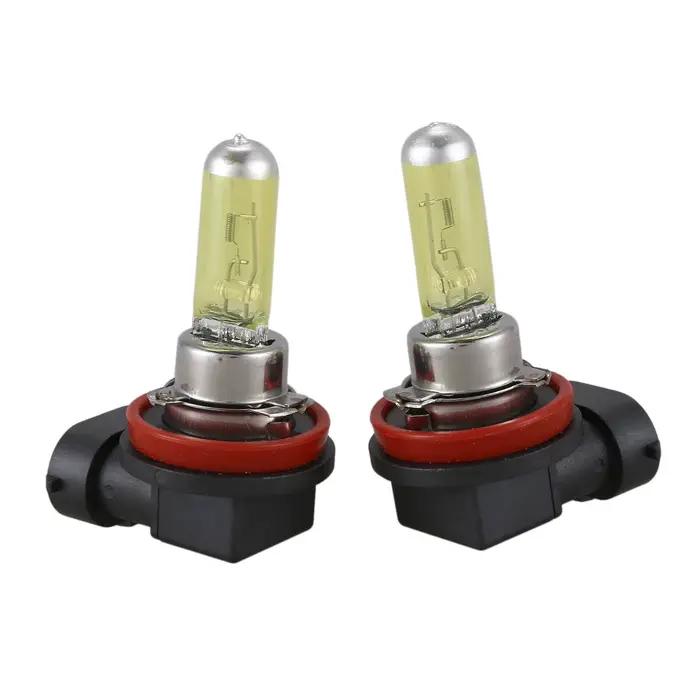 Ampoule antibrouillard au xénon HID, phare halogène, 2x H11 55W 3000k jaune doré