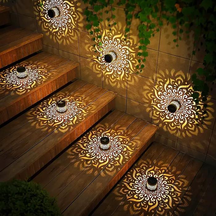 Lampe murale solaire d'extérieur en métal IP65
