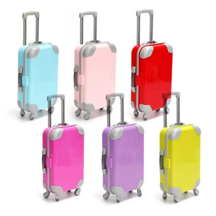 Accessoires de jouets, une variété de valises assorties aux couleurs, adaptées aux poupées américaines, poupées pour nouveau-nés