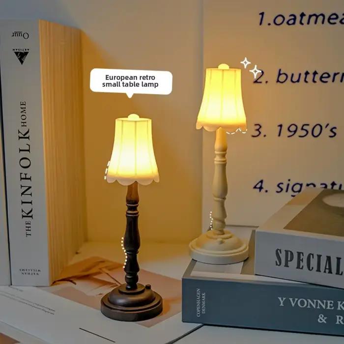 Veilleuse LED Vintage-lampe de Table de Style européen pour dortoir chambre chevet créatif ambiance décorative Figurine cadeau