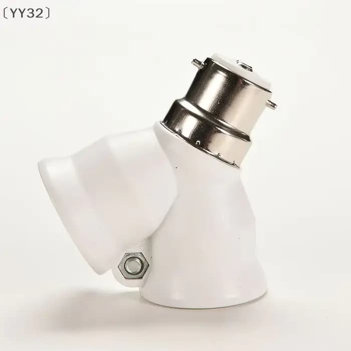 、1YY32 Deel 1 pièces B22 à 2 X E27 baïonnette ampoule lampe convertisseur adaptateur séparateur vis douille