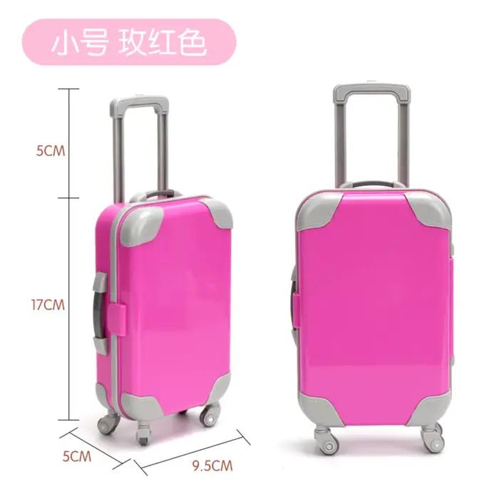 Accessoires de jouets, une variété de valises assorties aux couleurs, adaptées aux poupées américaines, poupées pour nouveau-nés