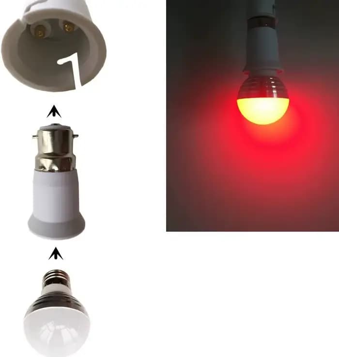 Adaptateur d'ampoule B22 à E27
