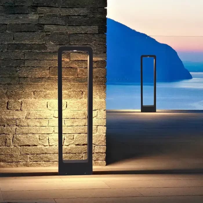 Lampe LED imperméable conforme à la norme IP65, pilier en aluminium, éclairage d'extérieur, luminaire de paysage, idéal pour une pelouse, une villa ou une cour, 7W