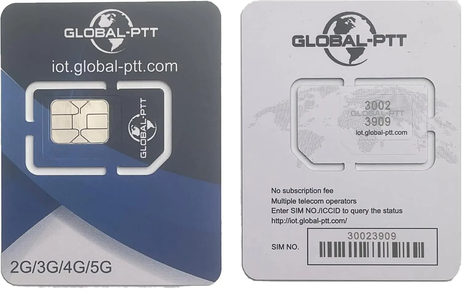Carte SIM 4G LTE Global-ptt uniquement pour les radios bidirectionnelles PoC Walkie Talkie Global-pt