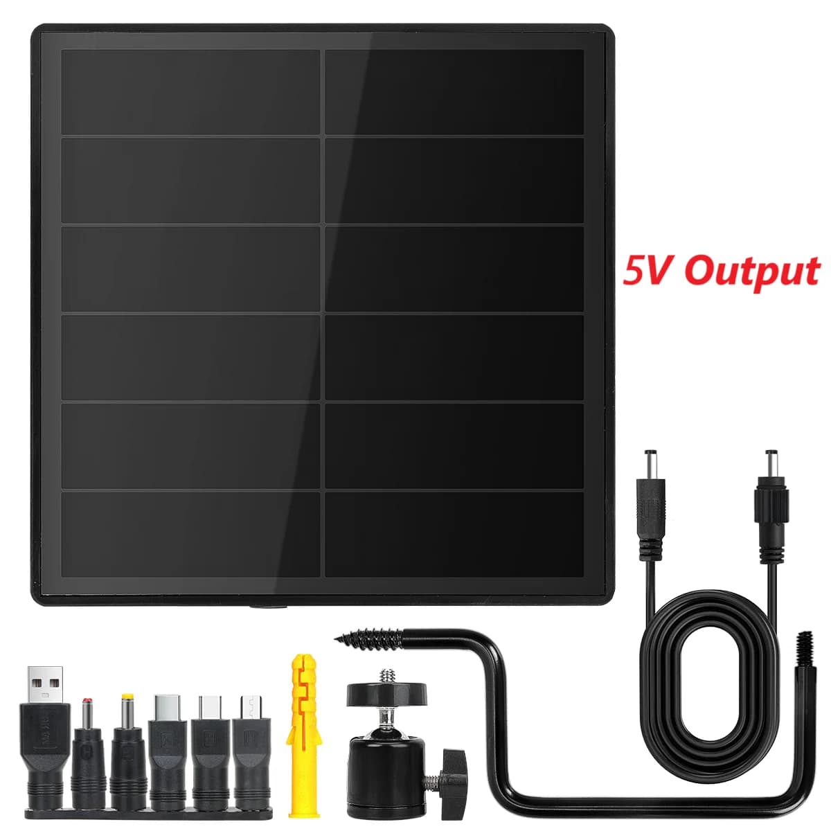 D5 chargeur de batterie solaire extérieur IP66 panneau solaire étanche intégré 15600mAh batterie USB
