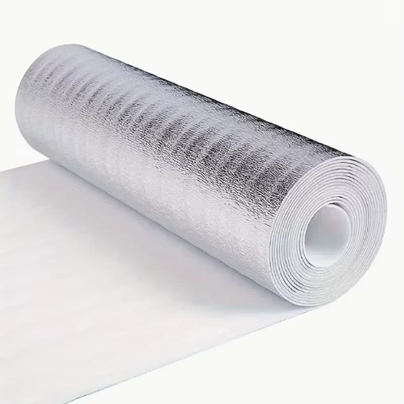 1 rouleau de film isolant en aluminium 40 cm x 3 m, film thermique réfléchissant pour grenier, garag