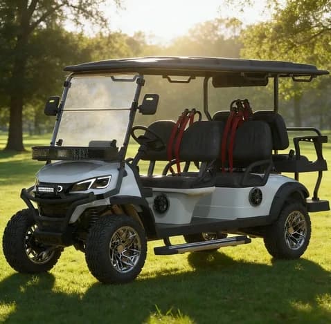 Voiture de golf électrique 4+2 places Green Energy, directement de l'usine, pour les terrains de gol