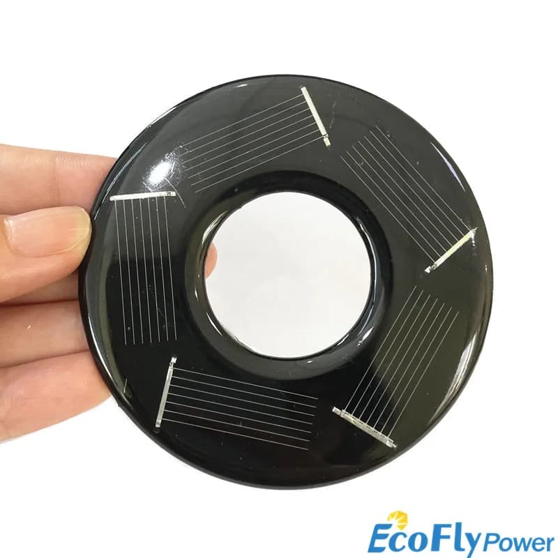Panneau solaire 2,5 V 80 mA 73,5 mm, module de cellule solaire mono DIY, panneau solaire rond, plaqu