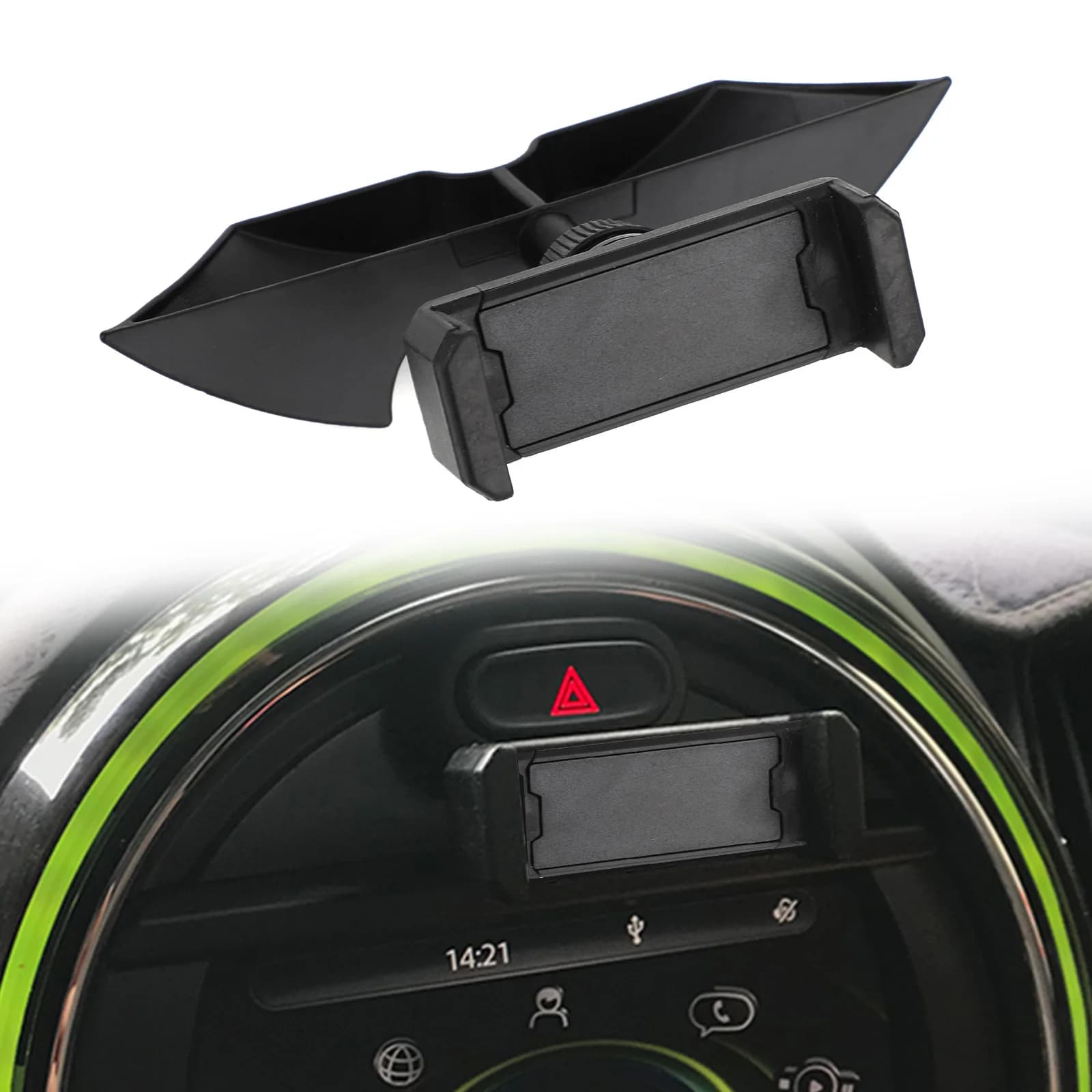 Artudatech pour MINI Cooper accessoires F54 F55 F56 F57 F60 noir support de téléphone de voiture tab