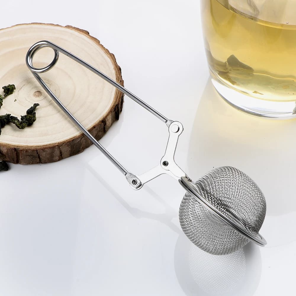 Infuseur à thé poignée boule de thé sphère maille passoire à thé café herbe épices filtre diffuseur