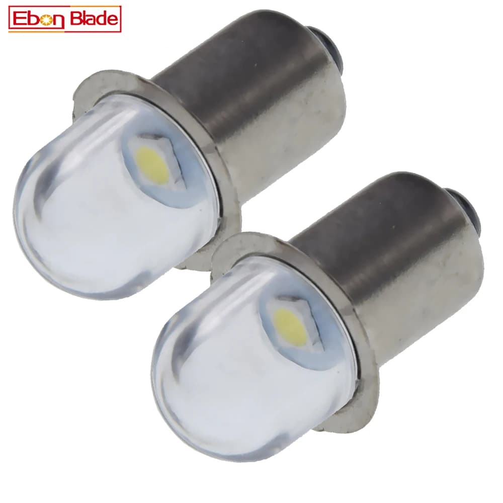 Ampoule LED P13.5S 3V 4.5V 6V 12V 18V AC pour lampe de remplacement Maglite, torche d'urgence, lampe