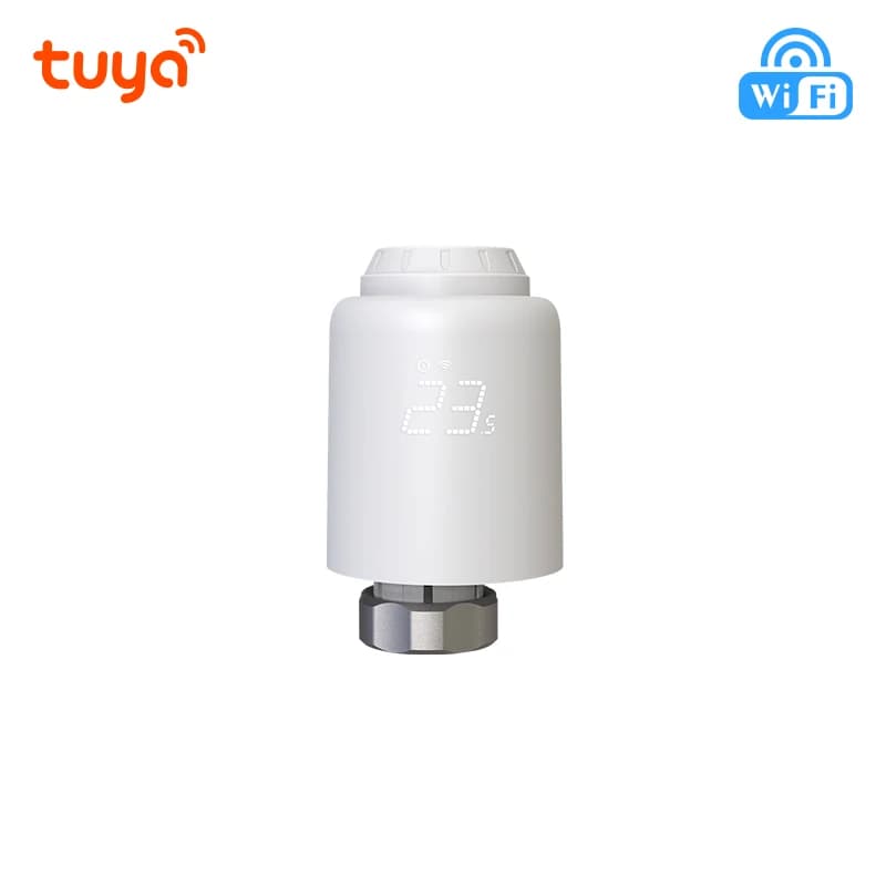 Tuya – tête de Valve de radiateur thermostatique WiFi pour maison intelligente, TRV, thermostat sans
