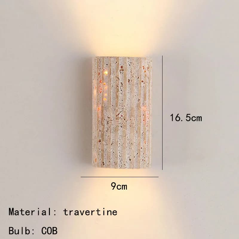 Applique murale tridimensionnelle en pierre naturelle, 3000K, pour salon, chambre à coucher, escalie