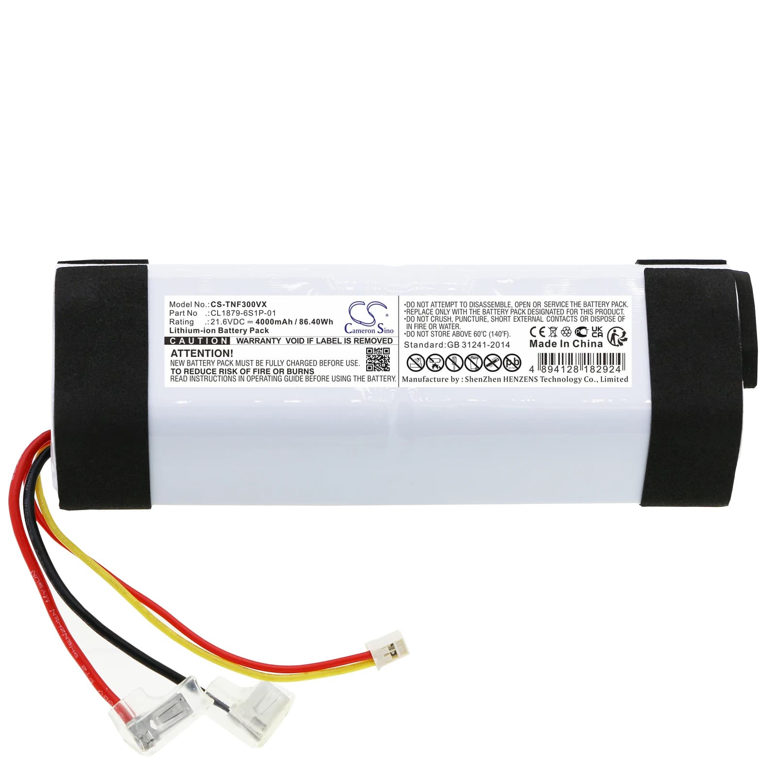 Batterie Li-ion pour Tineco 21.6V 4000mAh Modèles compatibles : Floor 2.0Slim, Floor One 1.0, Floor