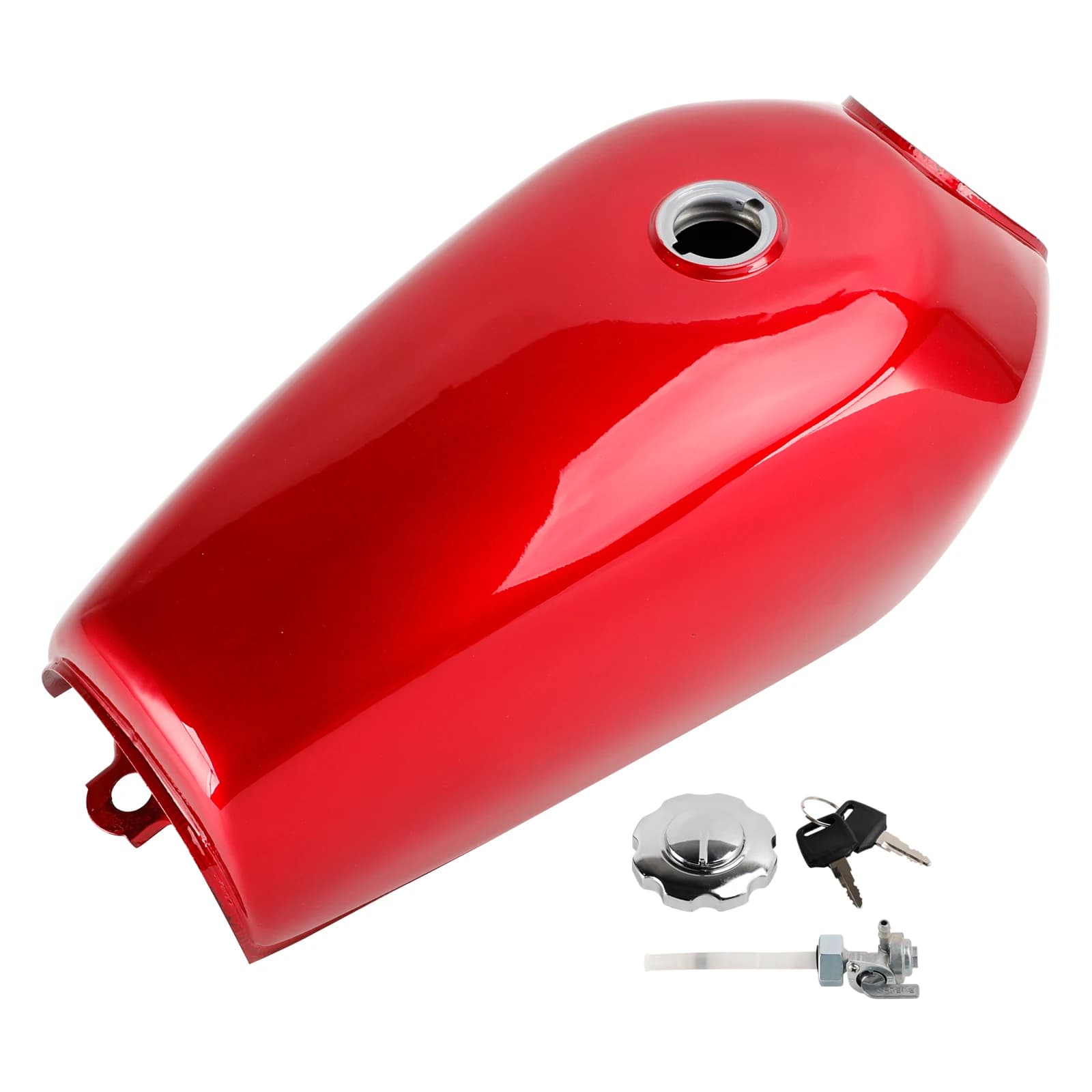 Réservoir de carburant à gaz rétro rouge, pour Honda CG 125 CG125 Bobber Cafe Racer Scrambler