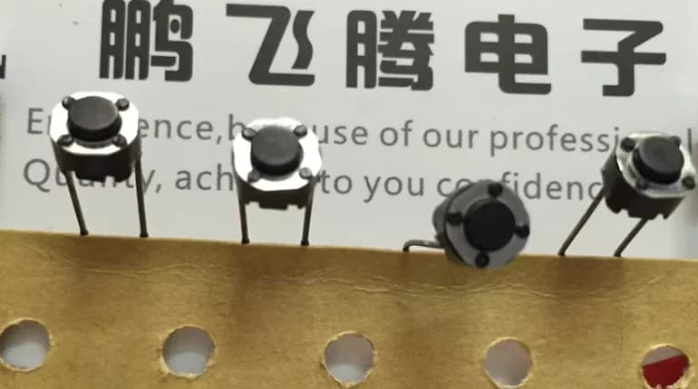 ALPS – interrupteur tactile importé du japon, bouton rond à 2 broches en ligne, 6x6x4.3, 10 pièces/l