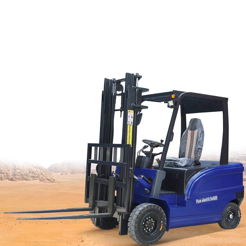Chariot élévateur hydraulique électrique entraîné par un camion empileur entièrement électrique 1.5T