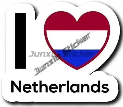 Autocollant pays-bas Rotterdam Amsterdam Seal City, autocollant de voyage, drapeau rond pour SUV, or