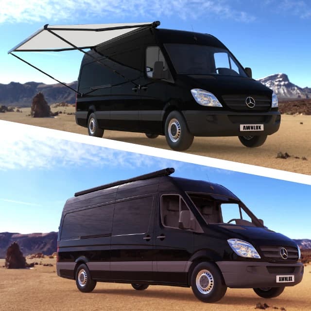 Auvent motorisé pour camping-car, accessoire extérieur pour camping-car, auvent de toit pour camion,