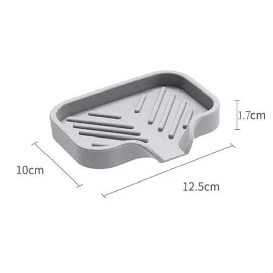 Plateau d'évier en Silicone avec vidange, support de rangement d'éponge de savon, comptoir d'évier,