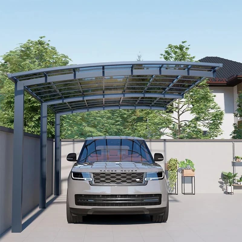Extérieur arrière-cour Patio extérieur voiture moto en alliage d'aluminium Rv hangar Port de transpo