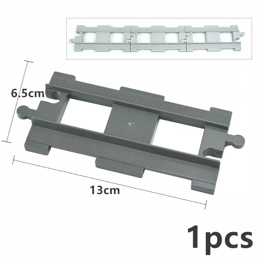 Accessoire de Transport de voiture de Train urbain, bloc de construction de Rail d'ameublement droit