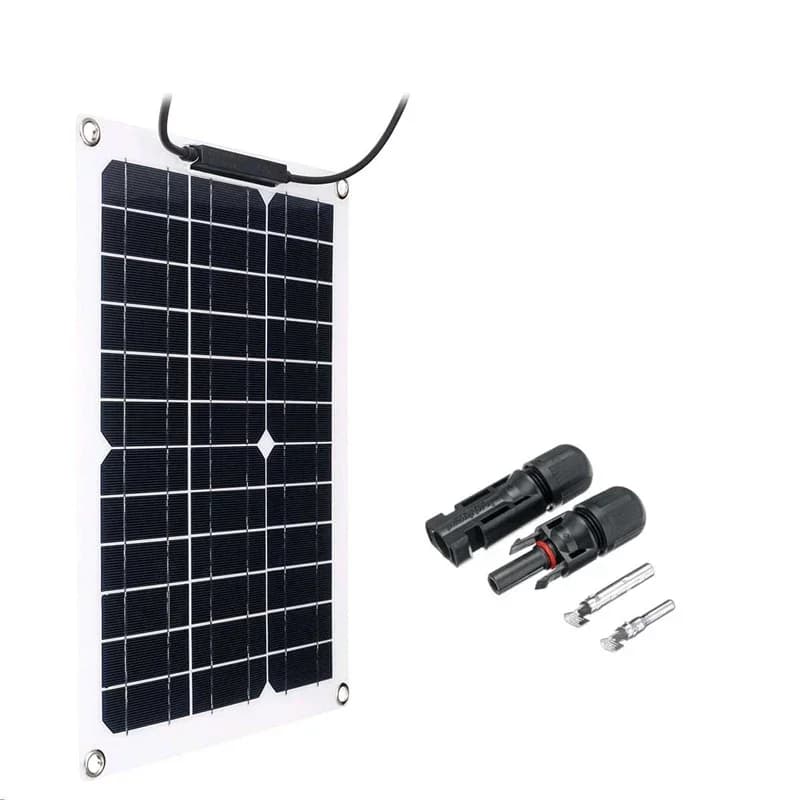 Panneau solaire flexible 500W 1000W, chargeur de batterie 12V MC4 avec contrôleur 10A à 100A, banque