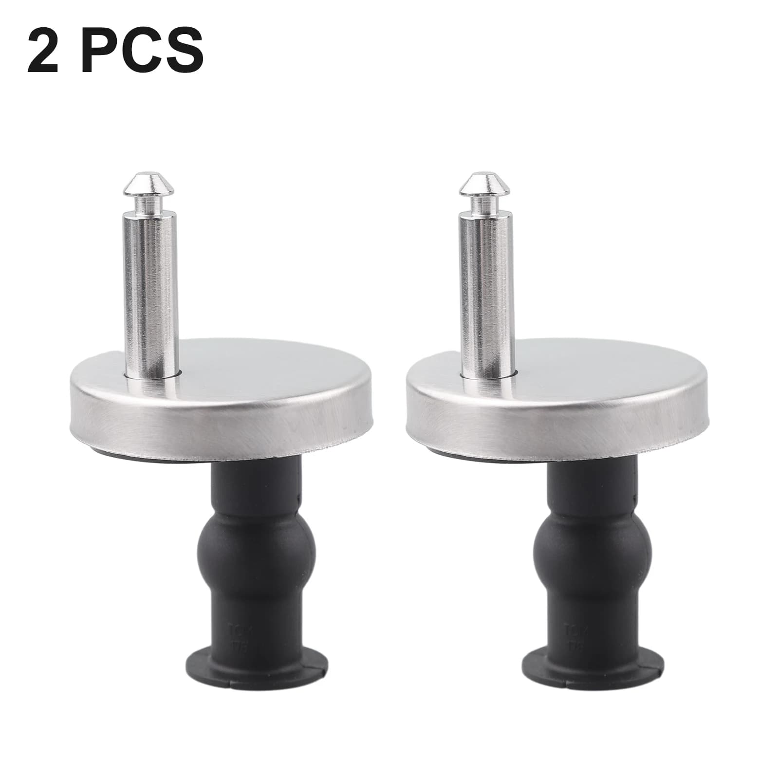 2 Paires de Charnières de Siège de Toilette à Fermeture Douce et Rapide, Robustes, avec Vis, Accesso