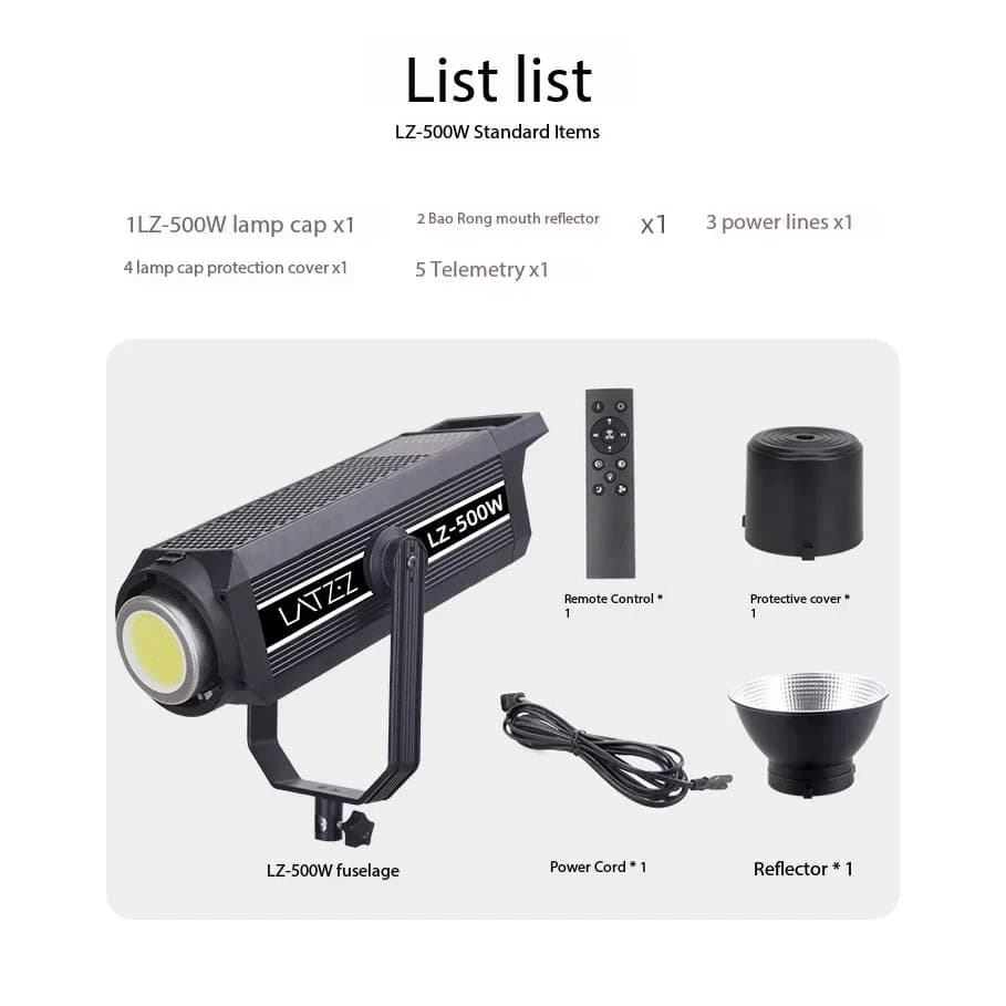 LATZZ 500W + lumière vidéo LED 2800-6800k luminosité de la lumière de photographie 51800Lm APP contr