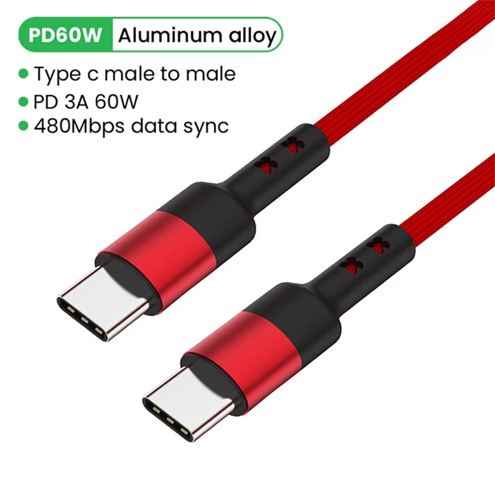 Câble USB C vers USB Type C pour MacBook Pro Charge rapide 4.0 PD 100W 5A Charge rapide pour Samsung