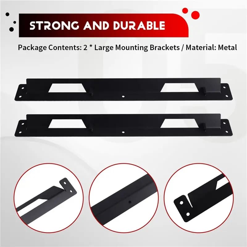 Plaque de montage BSEVB-Brackets pour pieds de fixation pleine largeur Toughbuilt Stacktech, grande