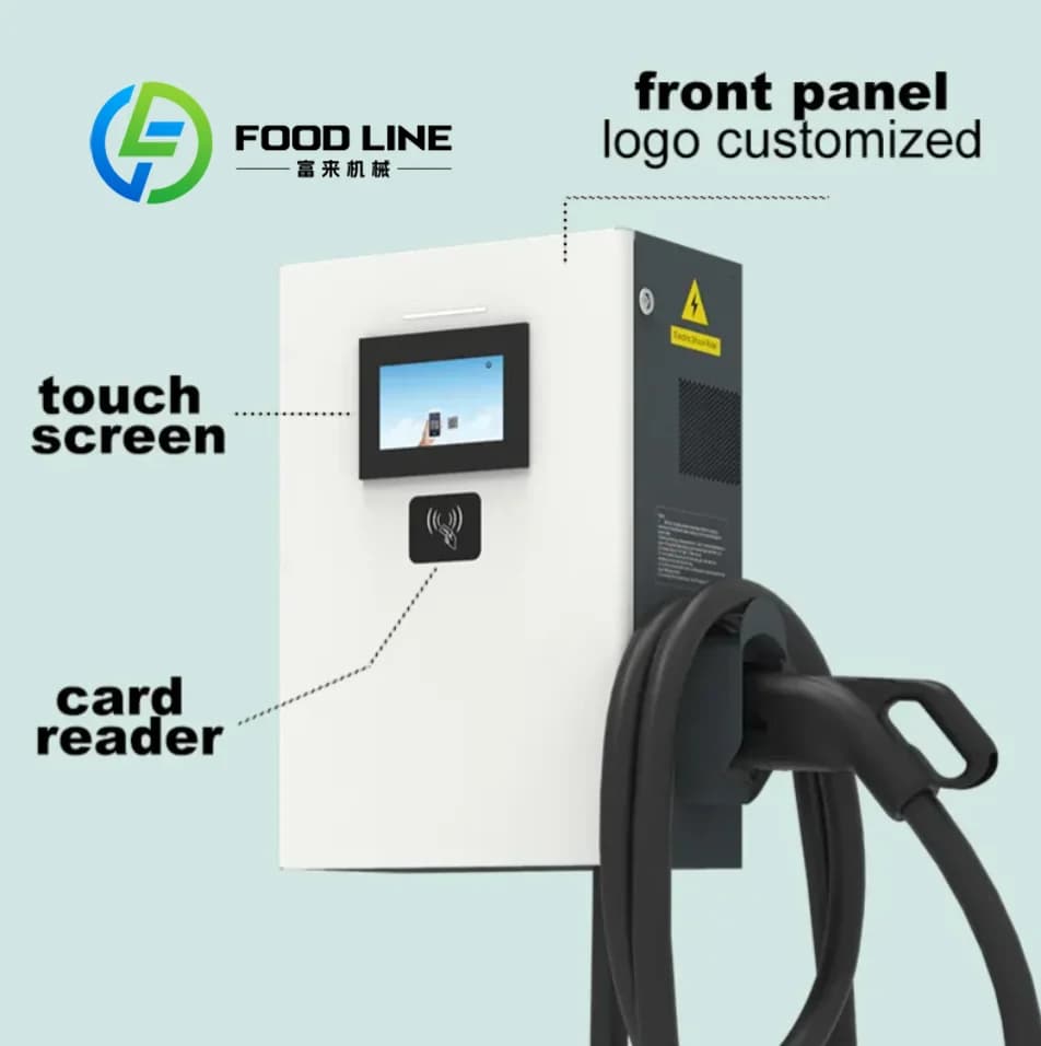 Nouvelle station de recharge rapide DC pour véhicules électriques, Ethernet/4G/Wifi, chargeur de voi