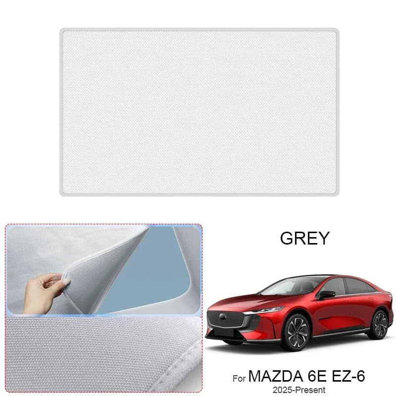 Tissu en suède anti-UV pour voiture MAZDA 6E EZ-6 2025-Présent, pare-soleil de toit ouvrant à adsorp