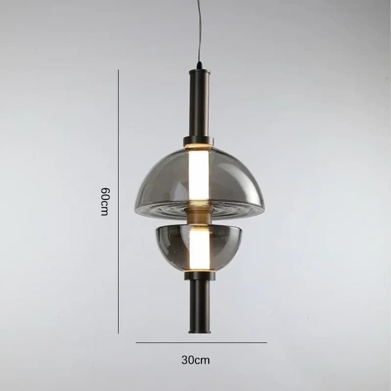Verre moderne pendentif LED lumières minimaliste Restaurant décor lustres salle à manger chambre che