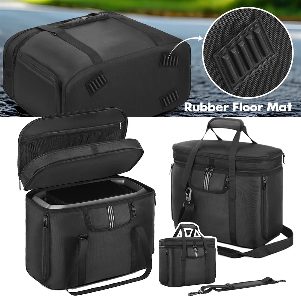 Sac de transport pour station d'alimentation portable, anti-chute, avec bandoulière et poignée pour