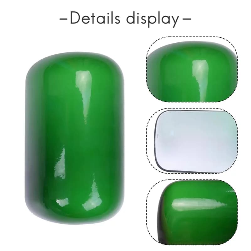 Le nouveau couvercle de lampe de bannière en verre de couleur verte/abat-jour de banque abat-jour en