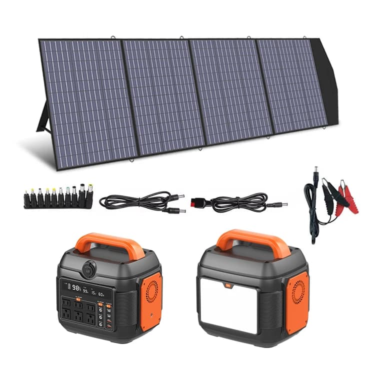 Station d'alimentation portable de haute qualité 600W 1200W avec éclairage