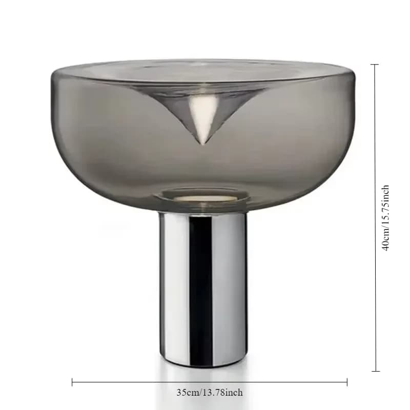 Lampe de Table en verre clair nordique personnalité moderne lampe créative salon bureau café Bar Res