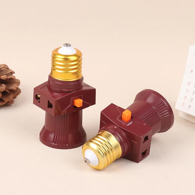 Douille E27 avec interrupteur, double vis, support de lampe multifonction, prise de lampe, base de l